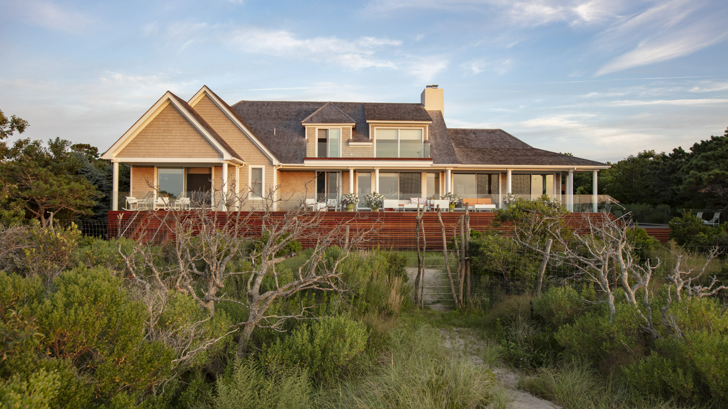 Photo of construction by Ronald Webb Builder.